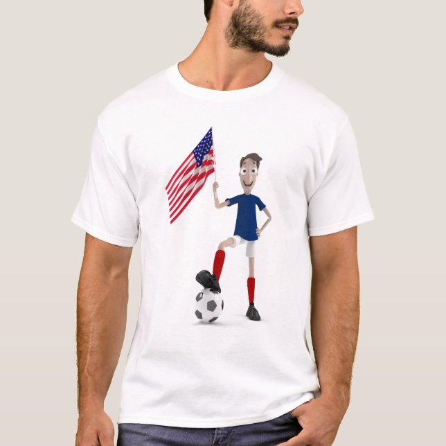 USA fotboll Tee Shirt (Framsida)
