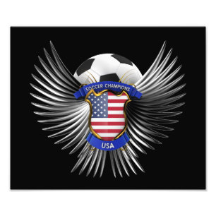 USA fotbollmästare Fototryck