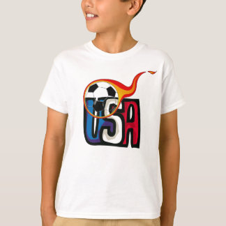 USA fotbollpojke T-Shrit T-shirt