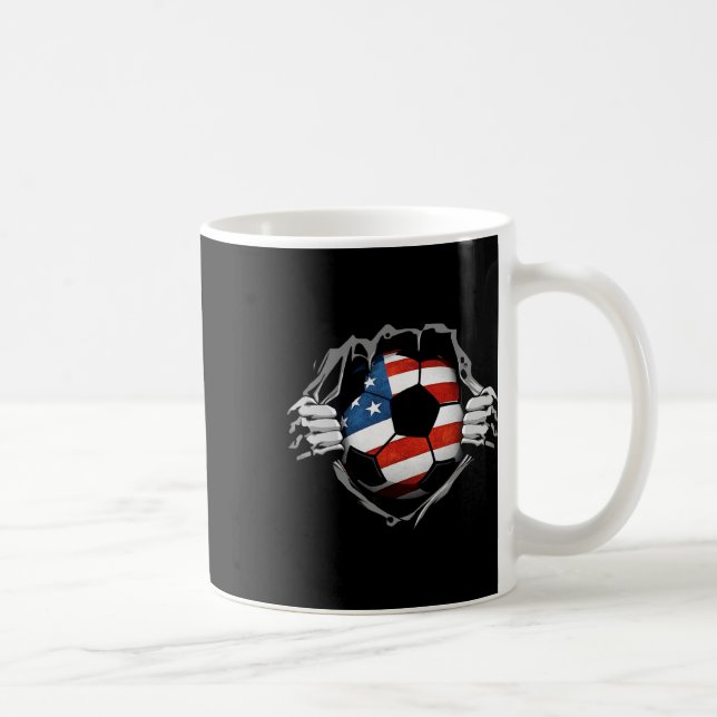 USA Fotbolls Boll Tröja USA Support  Kaffemugg (Höger)