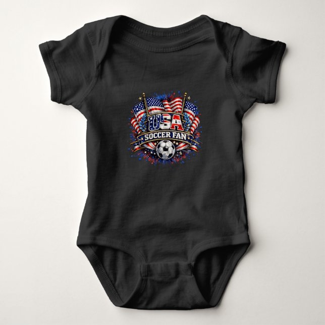 USA-fotbollsfan | Amerikan  T Shirt (Framsida)