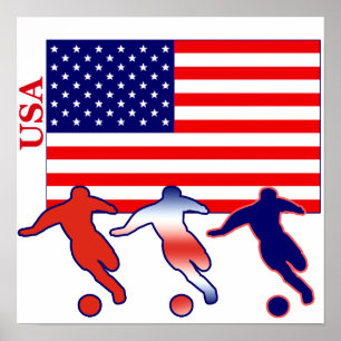 USA fotbollspelare Poster