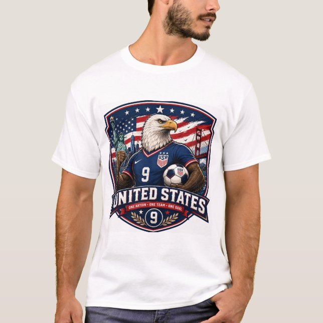 USA fotbollströja T Shirt (Framsida)