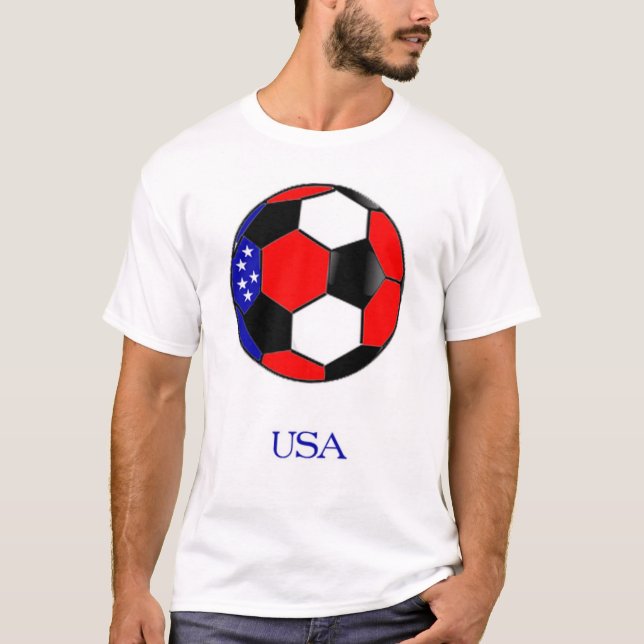 USA fotbollT-tröja Tee Shirt (Framsida)