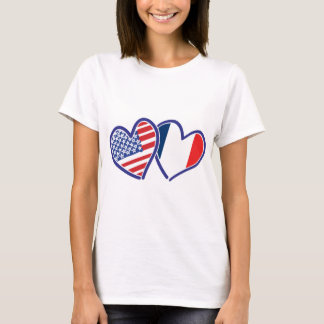 USA—Frankrike-Kärlek Tee