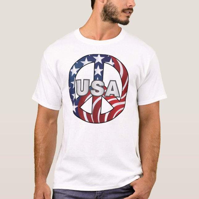 USA-Fredstecken Tee Shirt (Framsida)