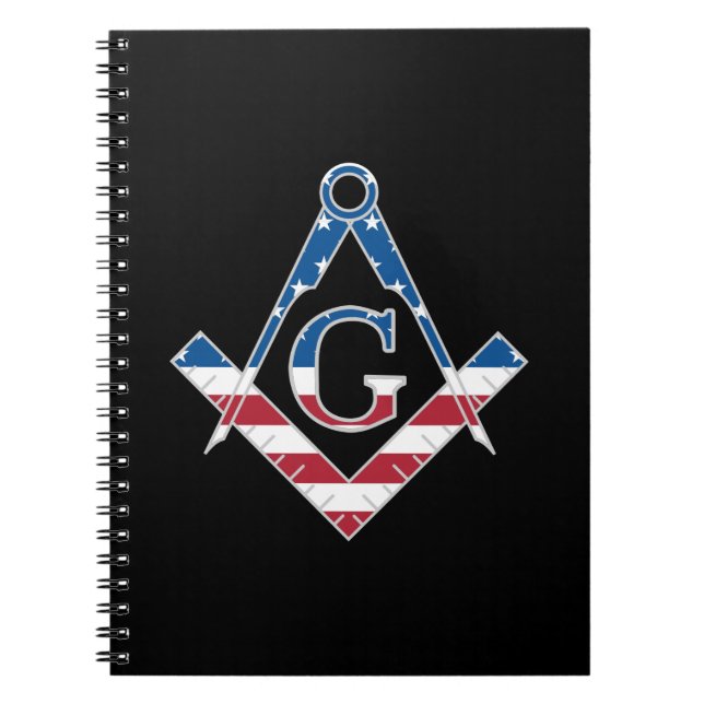 USA Freemasonic-symbol Anteckningsbok (Framsidan)