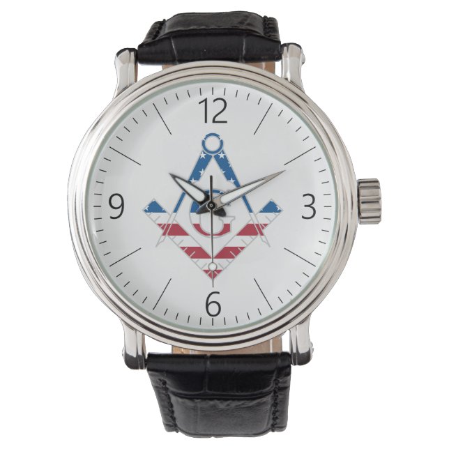 USA Freemasonic-symbol Armbandsur (Framsida)