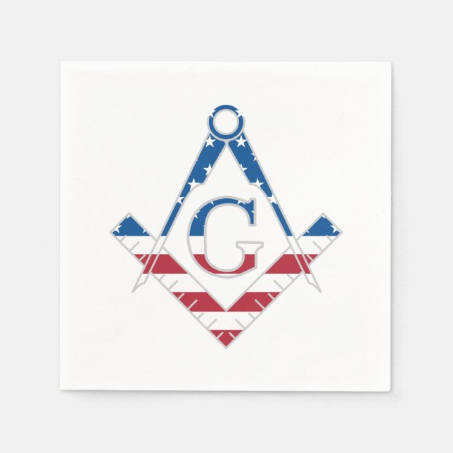USA Freemasonic-symbol Pappersservett (Framsidan)