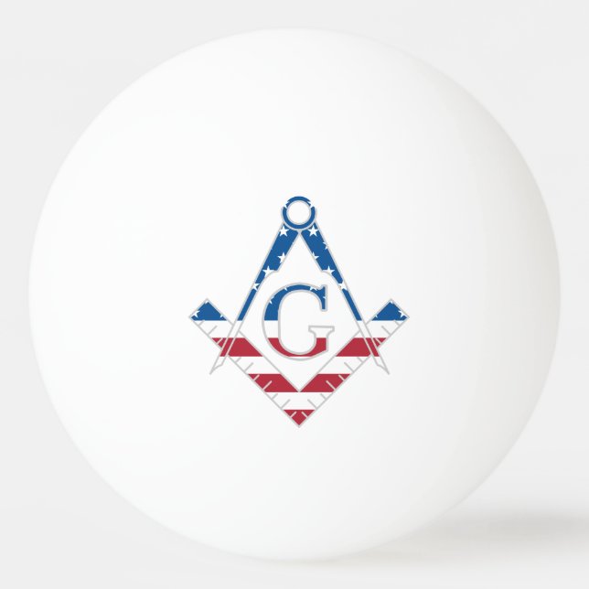 USA Freemasonic-symbol Pingisboll (Framsidan)
