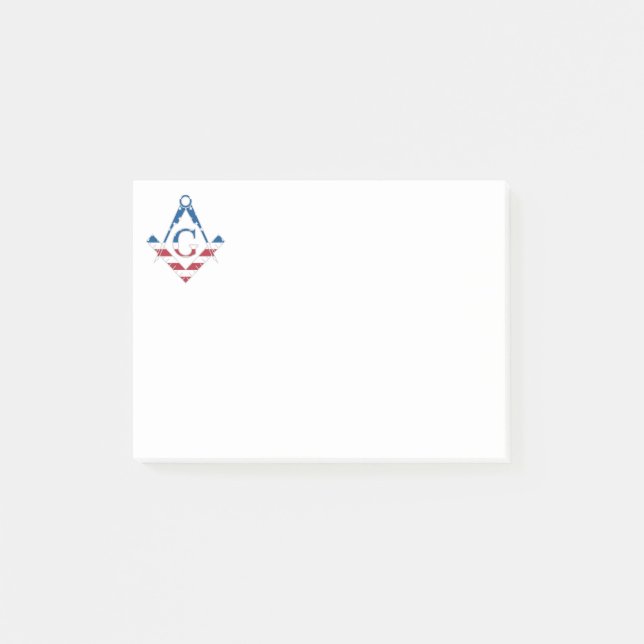 USA Freemasonic-symbol Post-it Block (Framsida)