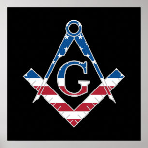 USA Freemasonic-symbol Poster