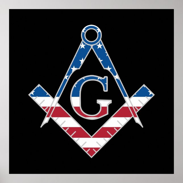 USA Freemasonic-symbol Poster (Framsidan)