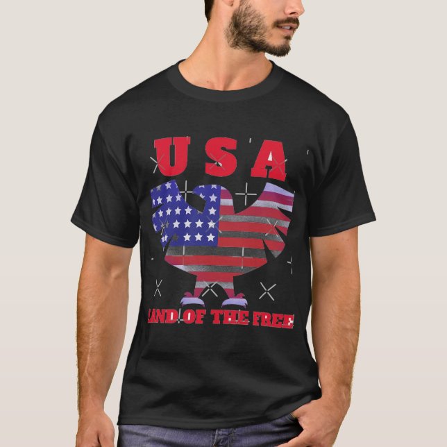 USA: Fria delstatens territorium T Shirt (Framsida)