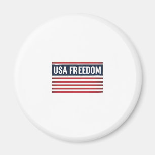 USA Frihet Patriotisk Flagga Stil Vektor Design_1 Magnet