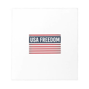 USA Frihets Patriotiska Flagga Stil Vektor Design_ Anteckningsblock