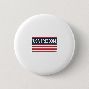 USA Frihets Patriotiska Flagga Stil Vektor Design_ Knapp