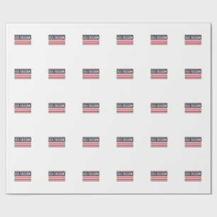 USA Frihets Patriotiska Flagga Stil Vektor Design_ Presentpapper