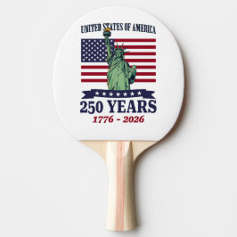 USA Frihetsgudinnan 250 år 1776-2026 Pingisracket