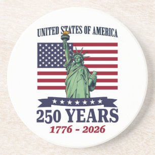 USA Frihetsgudinnan 250 år 1776-2026 Underlägg