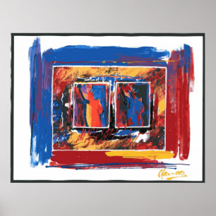 USA-frihetsgudinnan-målning Poster