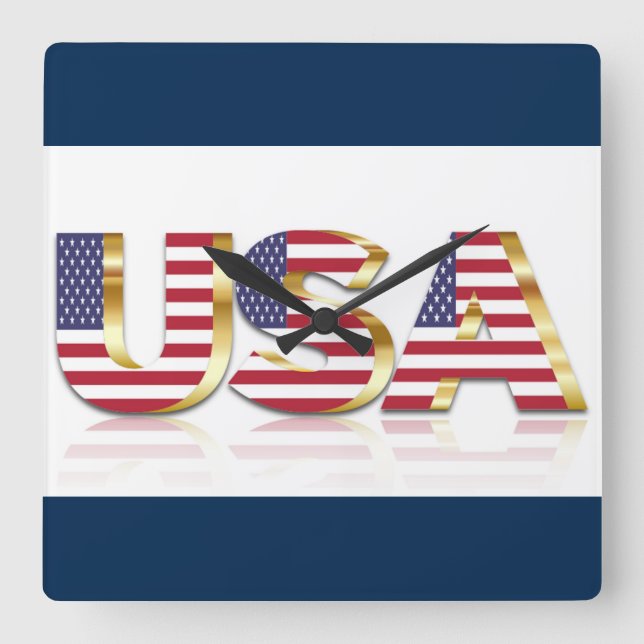 USA FYRKANTIG KLOCKA (Framsida)