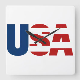 USA. FYRKANTIG KLOCKA