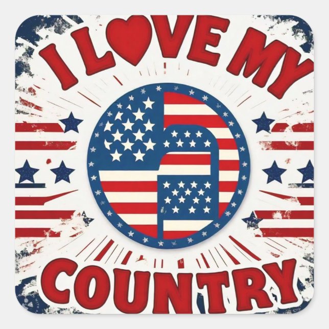 USA FYRKANTIGT KLISTERMÄRKE (Framsida)