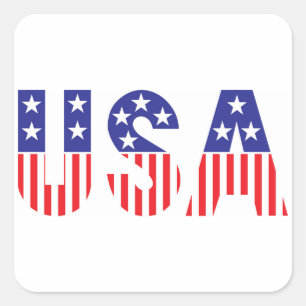 USA FYRKANTIGT KLISTERMÄRKE