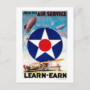 USA - Gå med Luft Service Ljudfil-Earn - USA Vykort