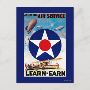 USA - Gå med Luft Service Ljudfil-Earn - USA Vykort