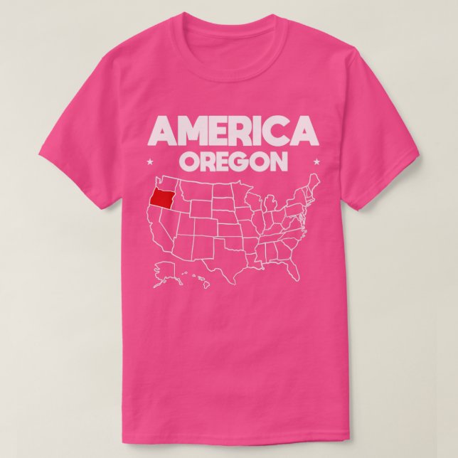 USA-gåva Oregon State T Shirt (Design framsida)