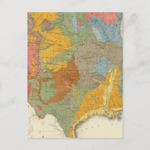USA Geological Karta Vykort