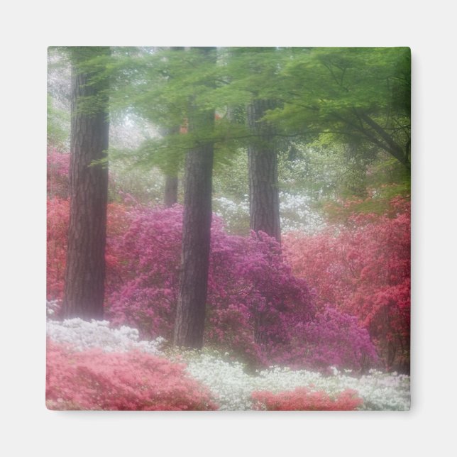 USA; Georgia; Pine mountain. Azaleor vid Magnet (Framsidan)