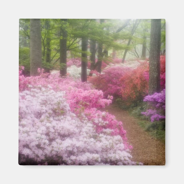 USA; Georgia; Pine Mountain. Azaleor vid Magnet (Framsidan)