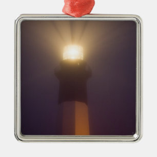 USA; Georgia; Savannah. Tybee Island Lighthouse Julgransprydnad Metall