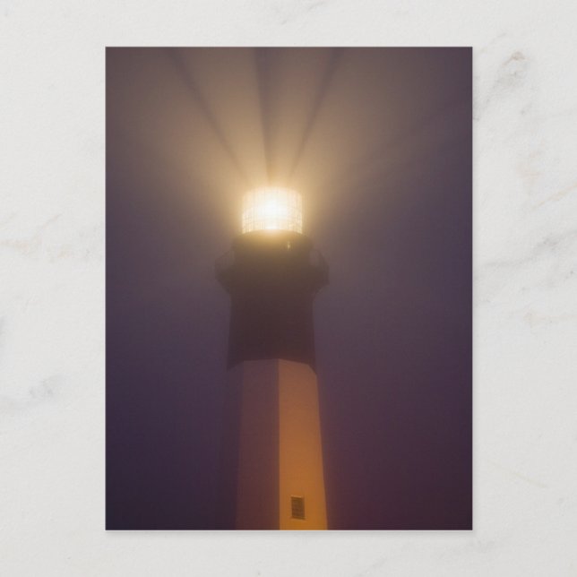 USA; Georgia; Savannah.  Tybee Island Lighthouse Vykort (Framsida)