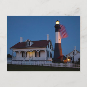 USA, Georgia, Tybee Island, Flagga flyger Vykort