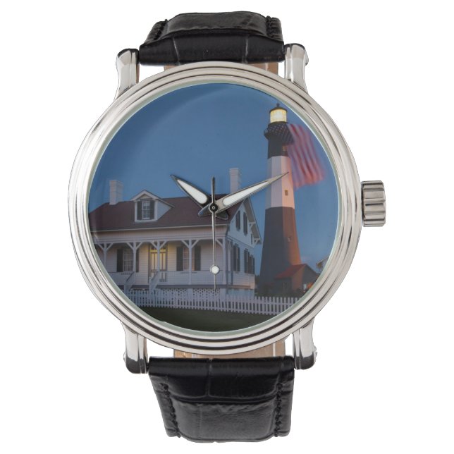 USA, Georgia, Tybee Island, Flaggning Armbandsur (Framsida)