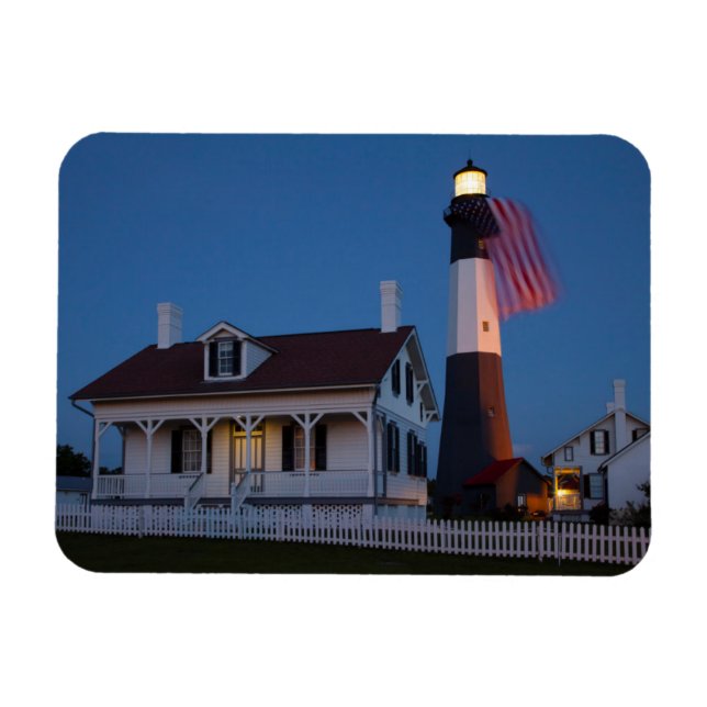 USA, Georgia, Tybee Island, Flaggning Magnet (Horisontell)