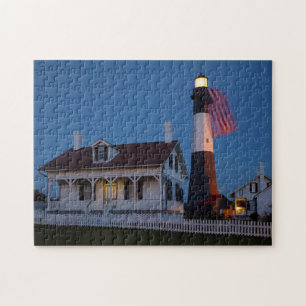 USA, Georgia, Tybee Island, flaggor flyger Pussel