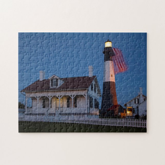 USA, Georgia, Tybee Island, flaggor flyger Pussel (Horisontell)