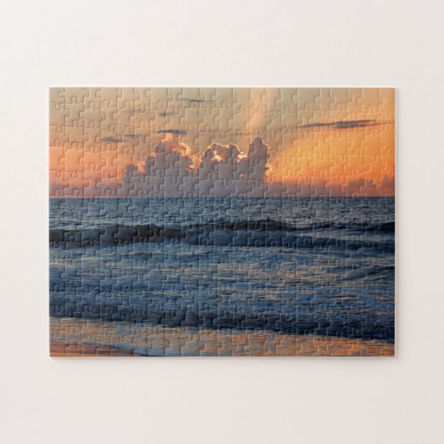 USA, Georgia, Tybee Island, Tybee Island Strand Pussel (Horisontell)