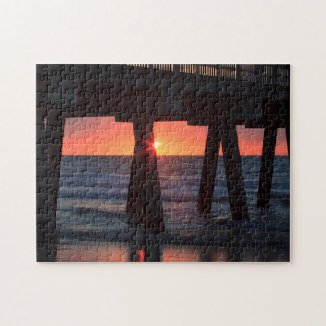 USA, Georgia, Tybee Island, Tybee Pier Pussel (Horisontell)