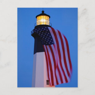 USA Georgia, Tybee ö, flagga som flyger 2 Vykort
