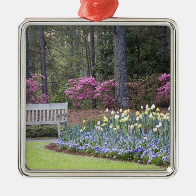 USA, Georgien, Gräs Mountain. A gräns av Julgransprydnad Metall (Framsidan)