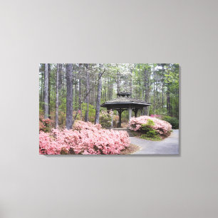 USA, Georgien, Gräs Mountain. En gazebo bland Canvastryck