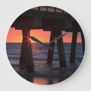 USA, Georgien, Tybee Island, Tybee Pier Stor Klocka