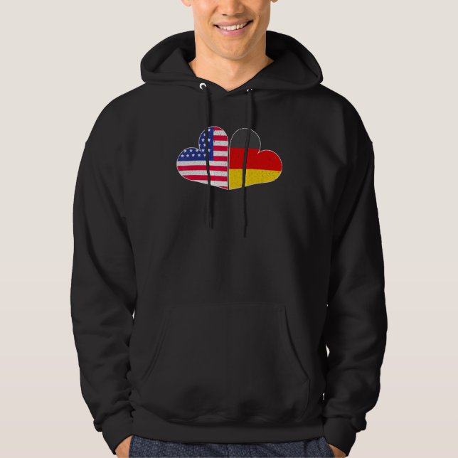 USA Germany Flag German American Von Steuben Day 5 Hoodie (Framsida)
