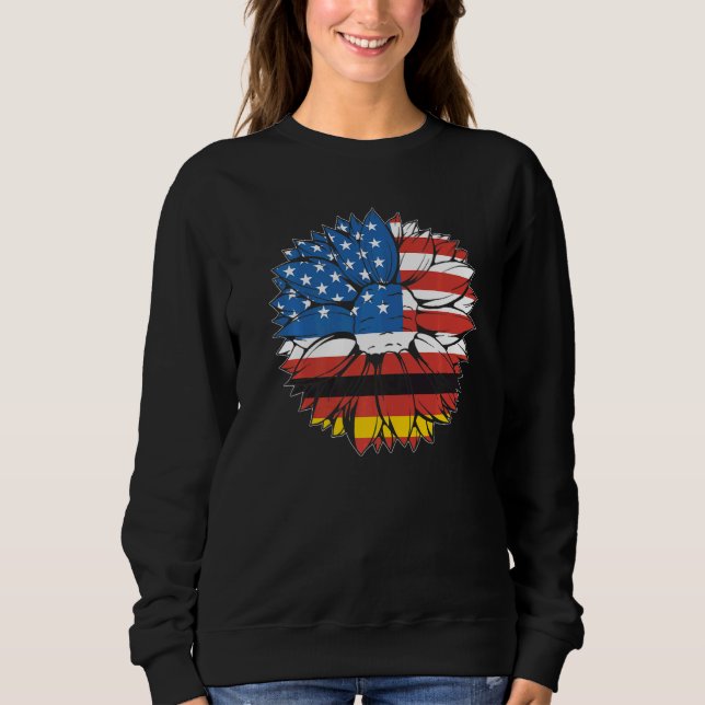 USA Germany Flag German American Von Steuben Day   T Shirt (Framsida)